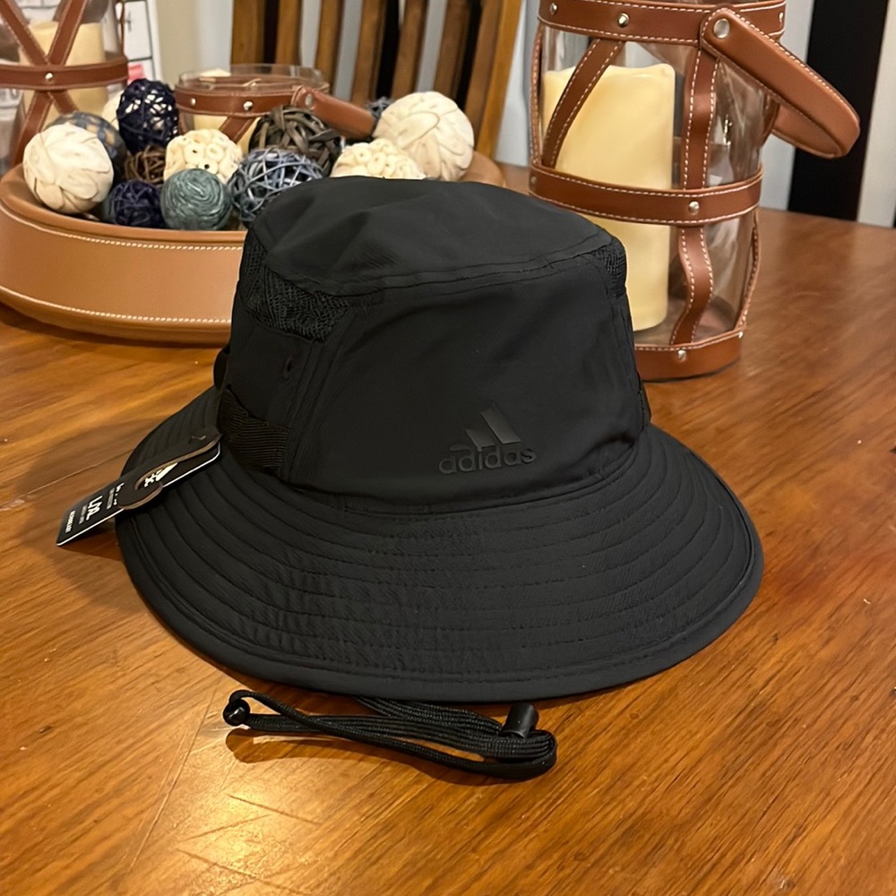 Adidas Victory III Bucket Hat Cap UPF50 UV50 Aeroready black Men’s Size L / XL